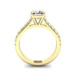 Claw Prong Pave Diamond Engagement Ring (0.93 CTW) Side View