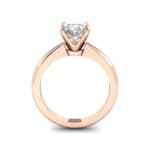 Modern Tulip Oval Solitaire Diamond Engagement Ring (1.2 CTW) Side View