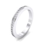 Thin Flat-Sided Pave Crystal Eternity Ring (0.47 CTW) Perspective View