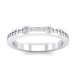 Thin Flat-Sided Pave Crystal Eternity Ring (0.47 CTW) Top Dynamic View