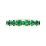 Coronet Emerald Ring (0.52 CTW) Top Flat View