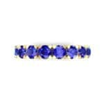 Coronet Blue Sapphire Ring (0.52 CTW) Top Flat View