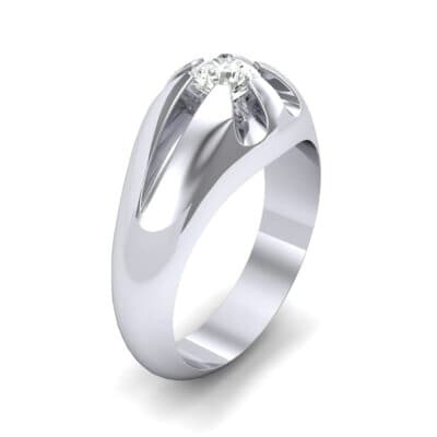 Rosebud Solitaire Diamond Engagement Ring (0.46 CTW) Perspective View