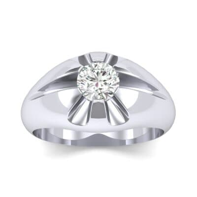 Rosebud Solitaire Diamond Engagement Ring (0.46 CTW) Top Dynamic View