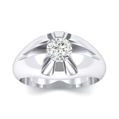 Rosebud Solitaire Diamond Engagement Ring (0.46 CTW) Top Dynamic View