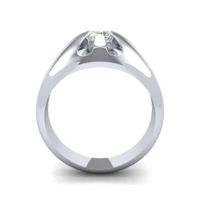 Rosebud Solitaire Diamond Engagement Ring (0.46 CTW) Side View