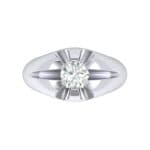 Rosebud Solitaire Diamond Engagement Ring (0.46 CTW) Top Flat View