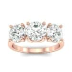V Basket Trilogy Diamond Engagement Ring (1.96 CTW) Top Dynamic View