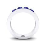Quattro Princess-Cut Blue Sapphire Ring (0.88 CTW) Side View