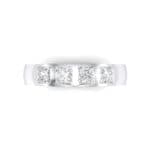 Quattro Princess-Cut Diamond Ring (0.72 CTW) Top Flat View