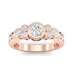 Bezel Accent Diamond Engagement Ring (1.12 CTW) Top Dynamic View