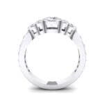 Bezel Accent Diamond Engagement Ring (1.12 CTW) Side View