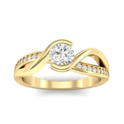 The same ring as the one above - just in 14k yellow gold. Which one is your favorite?