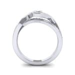 Split Band Diamond Bypass Engagement Ring (0.48 CTW) Side View
