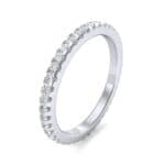 Thin French Pave Diamond Eternity Ring (0.42 CTW) Perspective View