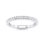 Thin French Pave Crystal Eternity Ring (0.42 CTW) Top Dynamic View