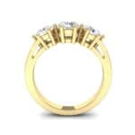 Square Basket Trilogy Diamond Engagement Ring (1.56 CTW) Side View