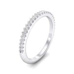 Twinkle Fishtail Pave Diamond Ring (0.17 CTW) Perspective View