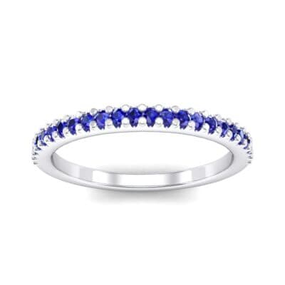 Twinkle Fishtail Pave Blue Sapphire Ring (0.17 CTW) Top Dynamic View