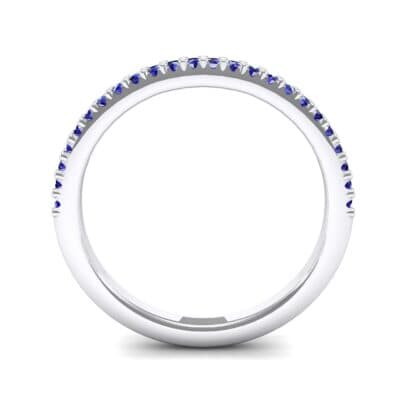 Twinkle Fishtail Pave Blue Sapphire Ring (0.17 CTW) Side View