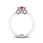Cathedral Tulip Six-Prong Solitaire Ruby Engagement Ring (0.7 CTW) Side View