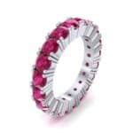 Aria Tapered Ruby Eternity Ring (2.2 CTW) Perspective View