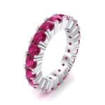 Aria Tapered Ruby Eternity Ring (2.2 CTW) Perspective View