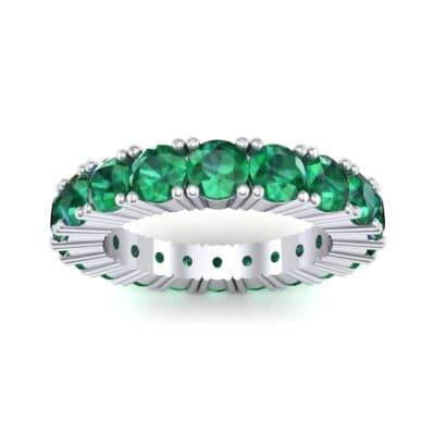 Aria Tapered Emerald Eternity Ring (2.2 CTW) Top Dynamic View