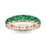 Aria Tapered Emerald Eternity Ring (2.2 CTW) Top Dynamic View