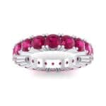 Aria Tapered Ruby Eternity Ring (2.2 CTW) Top Dynamic View
