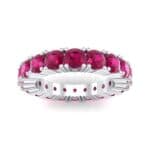 Aria Tapered Ruby Eternity Ring (2.2 CTW) Top Dynamic View