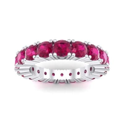 Aria Tapered Ruby Eternity Ring (2.2 CTW) Top Dynamic View