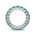 Aria Tapered Emerald Eternity Ring (2.2 CTW) Side View
