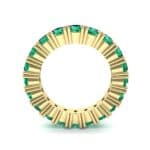 Aria Tapered Emerald Eternity Ring (2.2 CTW) Side View