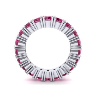 Aria Tapered Ruby Eternity Ring (2.2 CTW) Side View