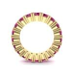 Aria Tapered Ruby Eternity Ring (2.2 CTW) Side View