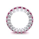 Aria Tapered Ruby Eternity Ring (2.2 CTW) Side View