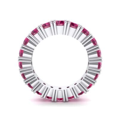 Aria Tapered Ruby Eternity Ring (2.2 CTW) Side View