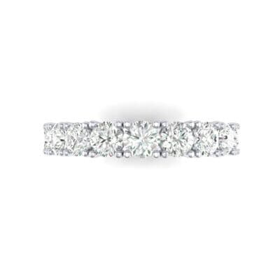 Aria Tapered Diamond Eternity Ring (2.2 CTW) Top Flat View
