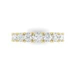 Aria Tapered Diamond Eternity Ring (2.2 CTW) Top Flat View