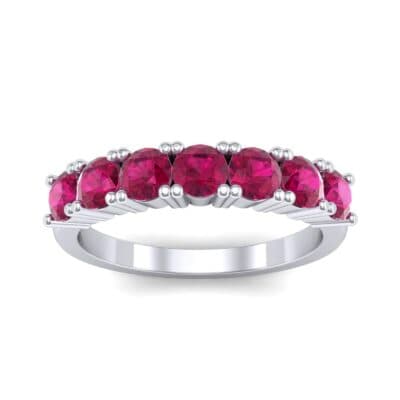 Luxe Seven-Stone Ruby Ring (0.77 CTW) Top Dynamic View