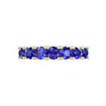 Luxe Seven-Stone Blue Sapphire Ring (0.77 CTW) Top Flat View