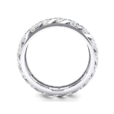 Diagonal Channel-Set Crystal Eternity Ring (1.26 CTW) Side View