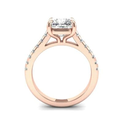 Scalloped Pave Diamond Ring (0.32 CTW) Side View