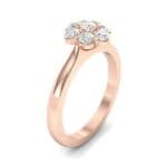 Buttercup Halo Diamond Engagement Ring (0.51 CTW) Perspective View
