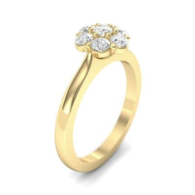 Buttercup Halo Diamond Engagement Ring (0.51 CTW) Perspective View
