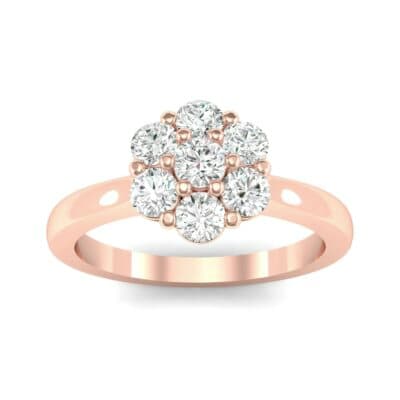 Buttercup Halo Diamond Engagement Ring (0.51 CTW) Top Dynamic View
