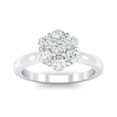 Buttercup Halo Diamond Engagement Ring (0.51 CTW) Top Dynamic View