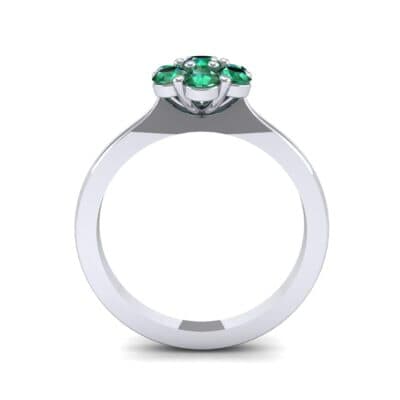 Buttercup Halo Emerald Engagement Ring (0.51 CTW) Side View