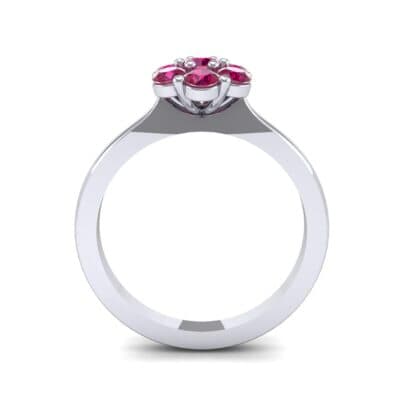 Buttercup Halo Ruby Engagement Ring (0.51 CTW) Side View